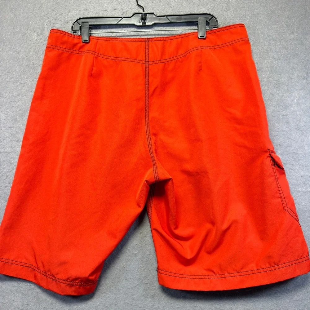 Billabong Mens Orange Board Shorts Size 38 Cargo Pocket Swim Trunks M124YBOA
